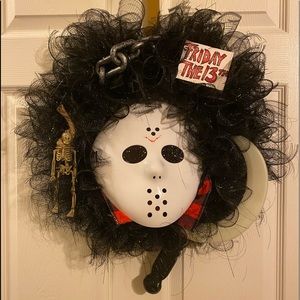 A HOMEMADE Jason wreath